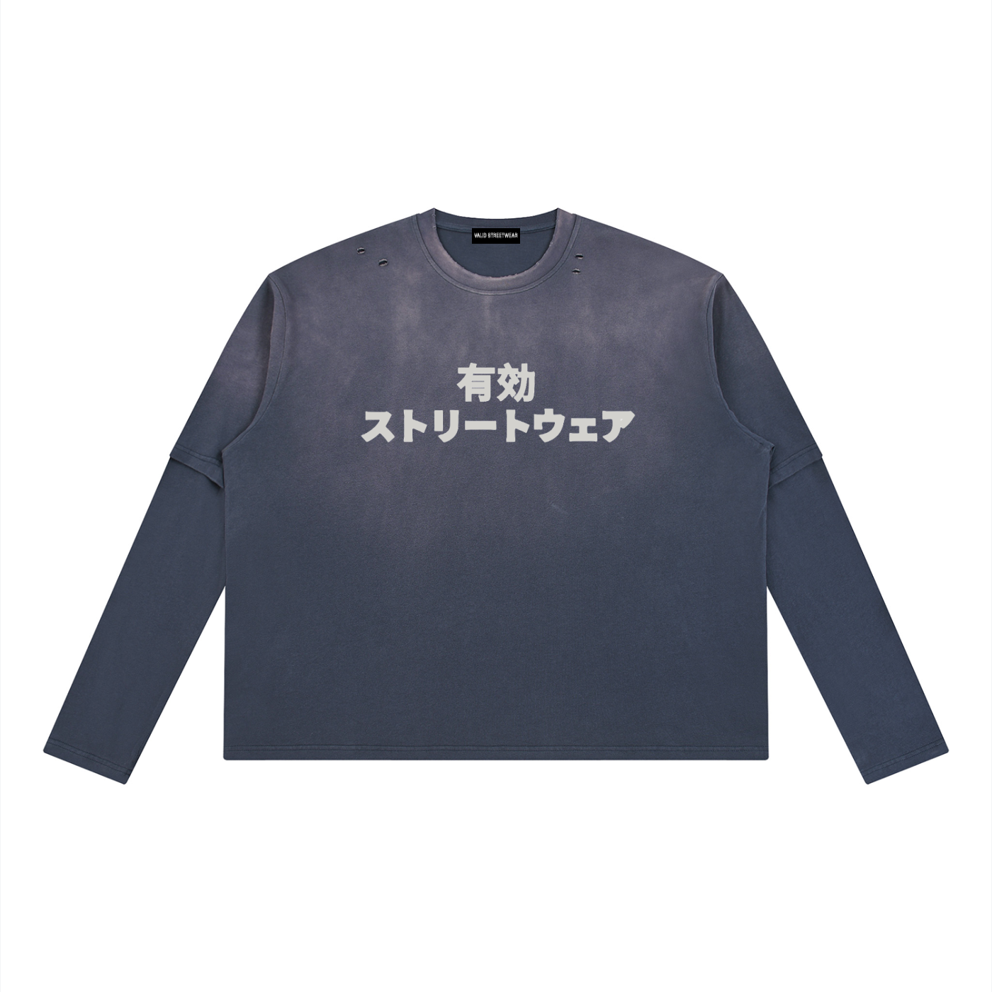 Japan Distressed Layered Long Sleeve