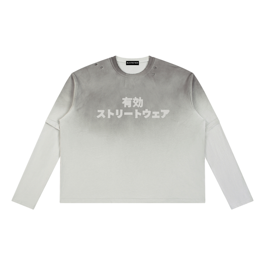 Japan Distressed Layered Long Sleeve