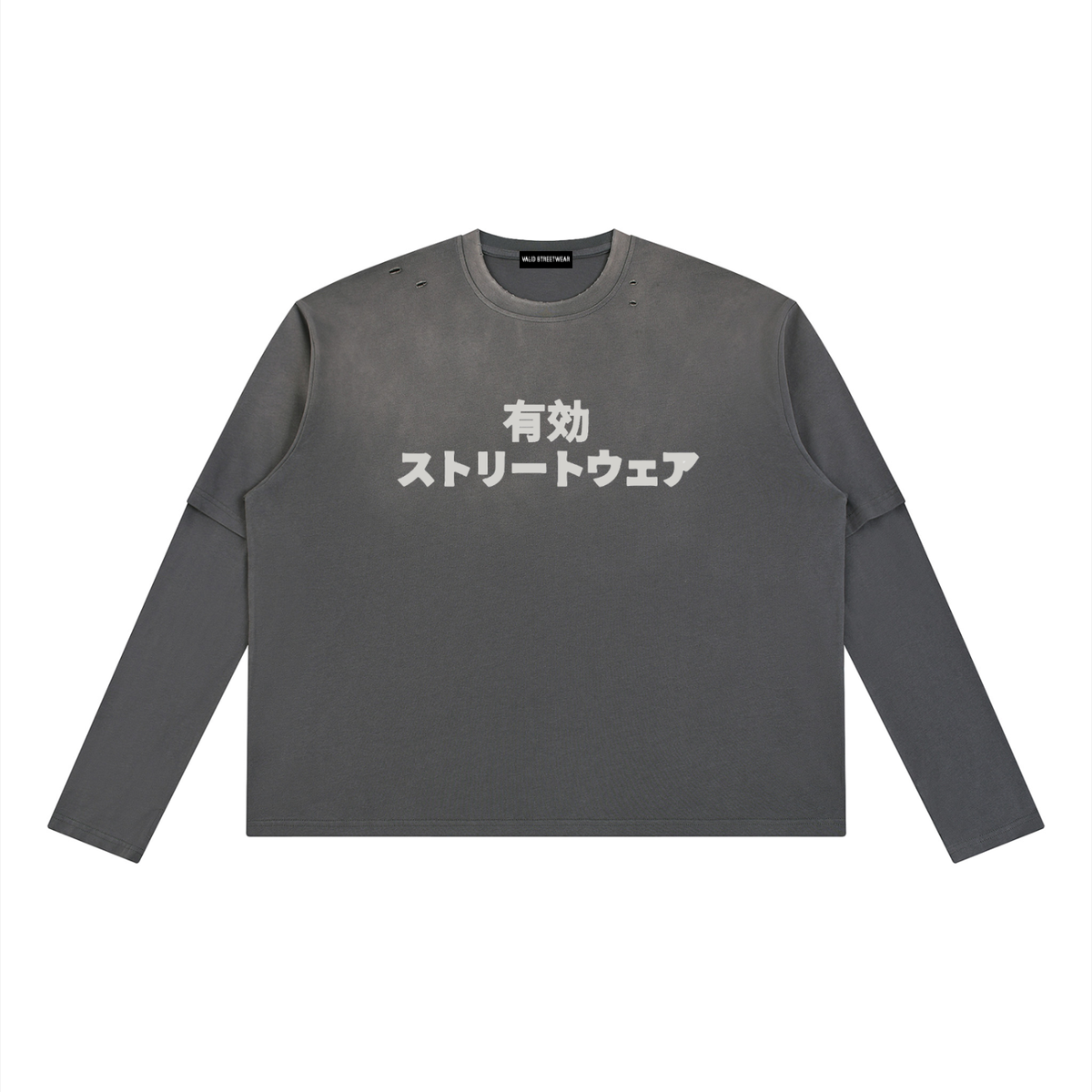 Japan Distressed Layered Long Sleeve